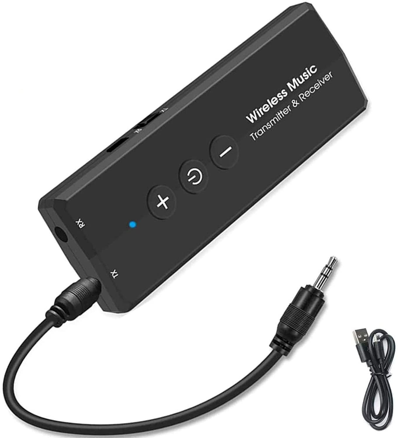 Adaptateur Bluetooth, émetteur-récepteur 2 en 1 sans fil Bluetooth 5.0 avec  câble audio 3,5 mm pour voiture, PC, ordinateur portable, casque,  haut-parleurs HiFi, radio MP3/MP4